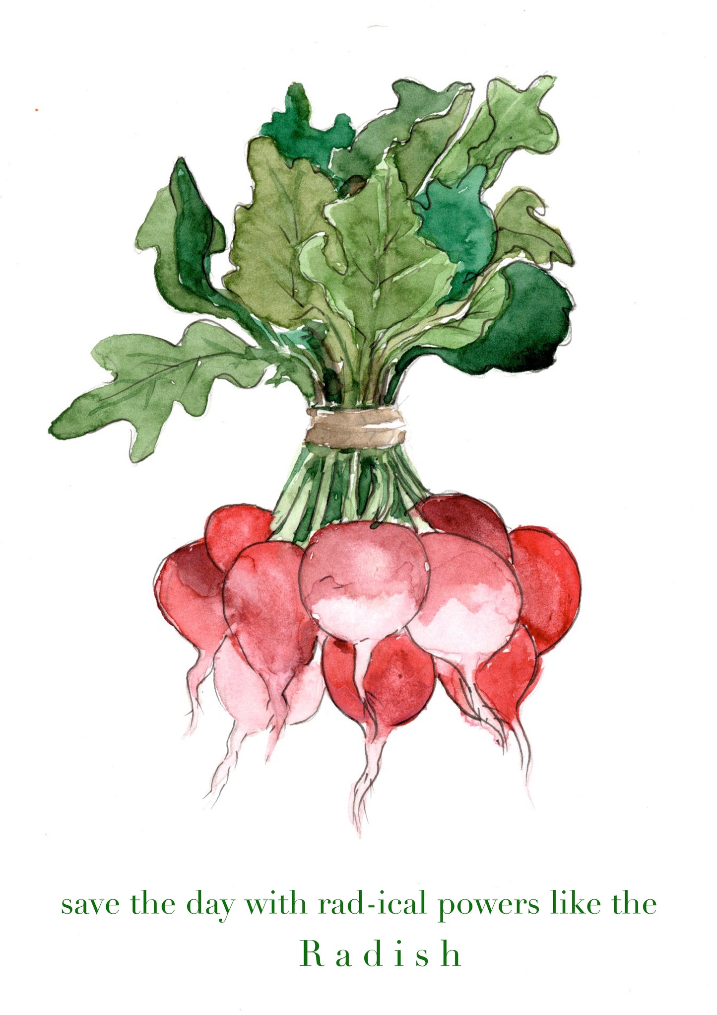 T-Shirt "Save the day with rad-ical powers like the radish"